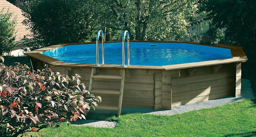 Piscine bois NOSY BE hors sol ou enterrée 510 x 120 cm pas cher - Piscine OOgarden