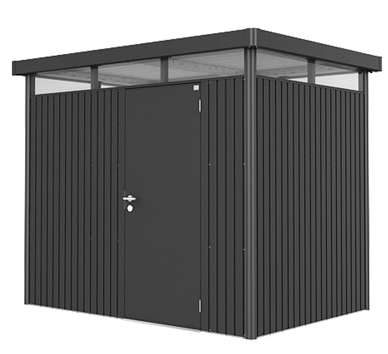 Abri de jardin simple porte Biohort HighLine H2 5.36 m² en métal
