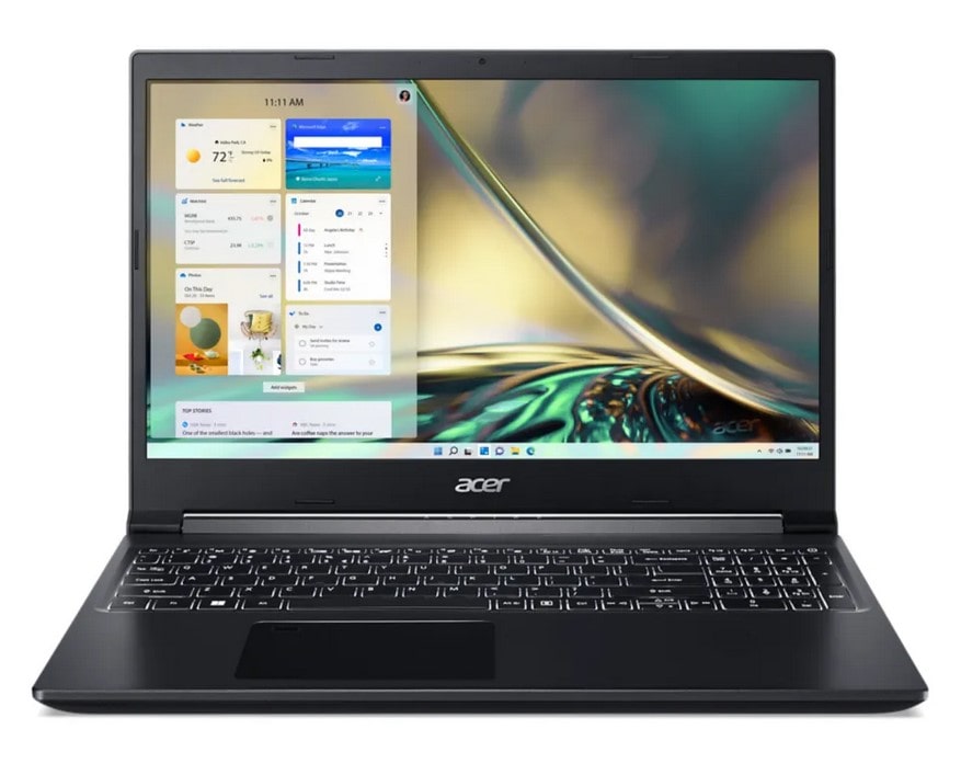 Acer Aspire 7 A715-43G Ordinateur portable Noir