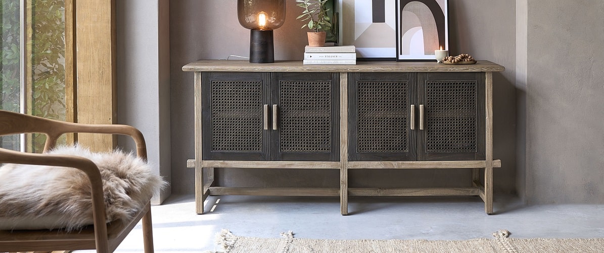 Buffet JUNKO en pin massif recyclé 173 cm - Buffet Bois Dessus Bois Dessous 