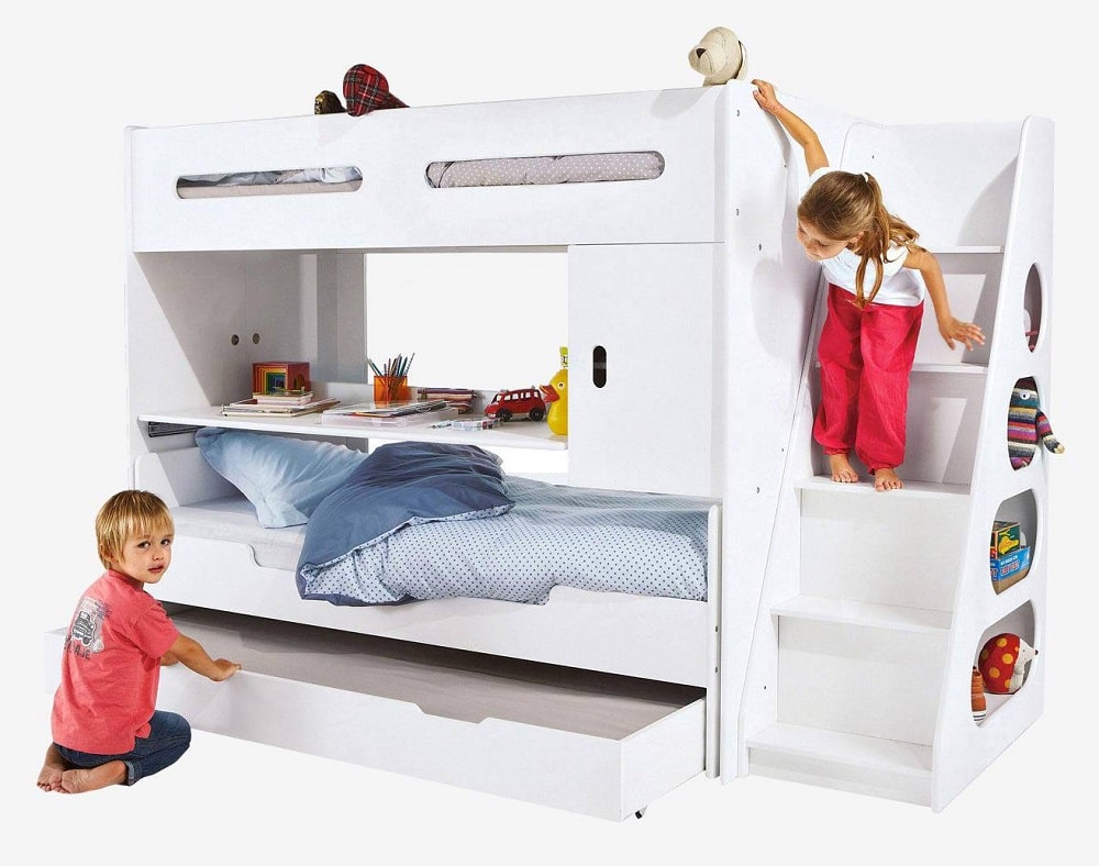Cadre de lit enfant pour combiné évolutif COMBIBED blanc pas cher - Lit Enfant Vertbaudet