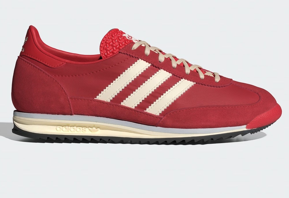 ADIDAS ORIGINALS SL 72 Baskets Basses Better Scarlet/Cream White/Halo Blue - Baskets Femme Adidas