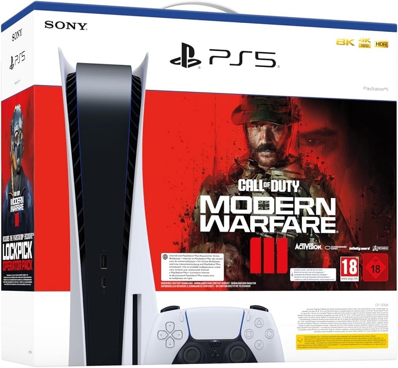 Console PS5 Standard + Jeu Call of Duty MODERN WARFARE III