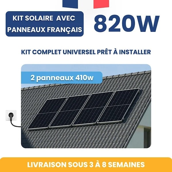 Kit Panneau Solaire DUALSUN Autoconsommation Français 820W + Micro onduleur APS