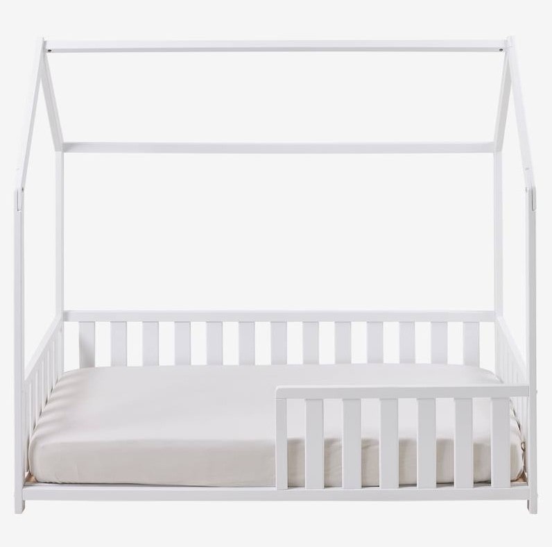 Lit enfant CABANE 70 x140 cm blanc - Vertbaudet