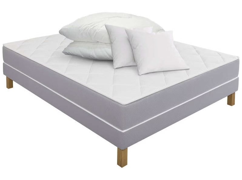 Matelas ressorts SIMMONS NEO MAX + Sommier 160x200 cm + 2 oreillers + 1 couette