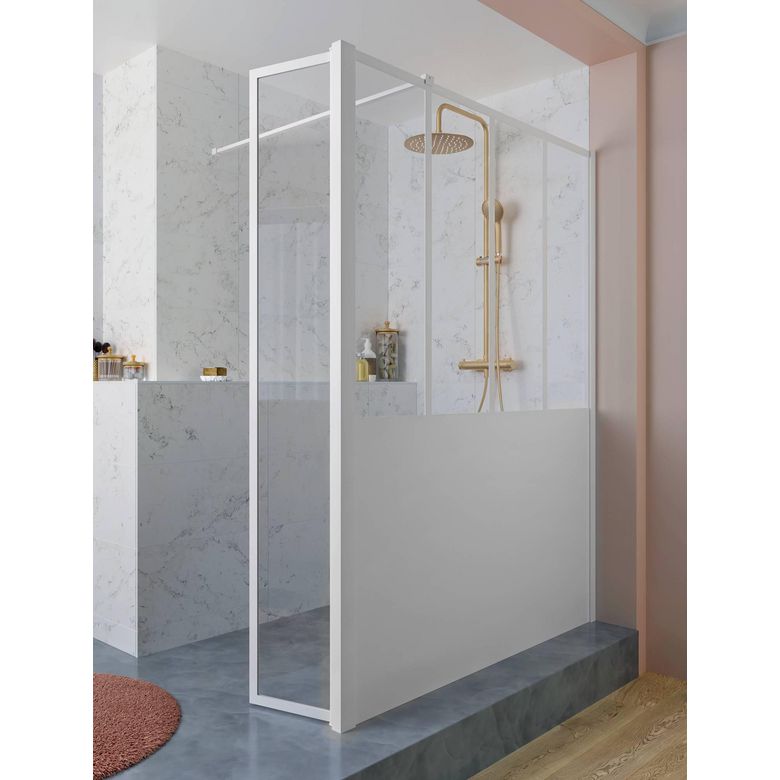 Paroi de douche LINE PRESTIGE style atelier pas cher - Paroi de douche Lapeyre