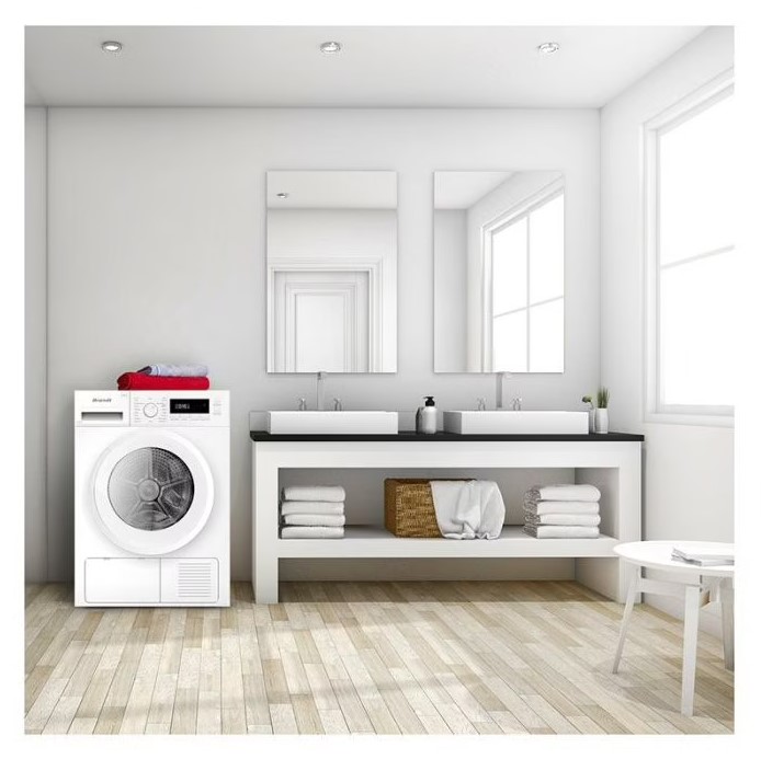 Sèche-linge pompe à chaleur BRANDT DFB183HW 8 Kg pas cher - Sèche Linge Electro Dépôt