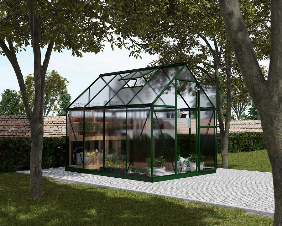 Serre de jardin MYTHOS CANOPIA BY PALRAM 4.66 m² double parois Vert