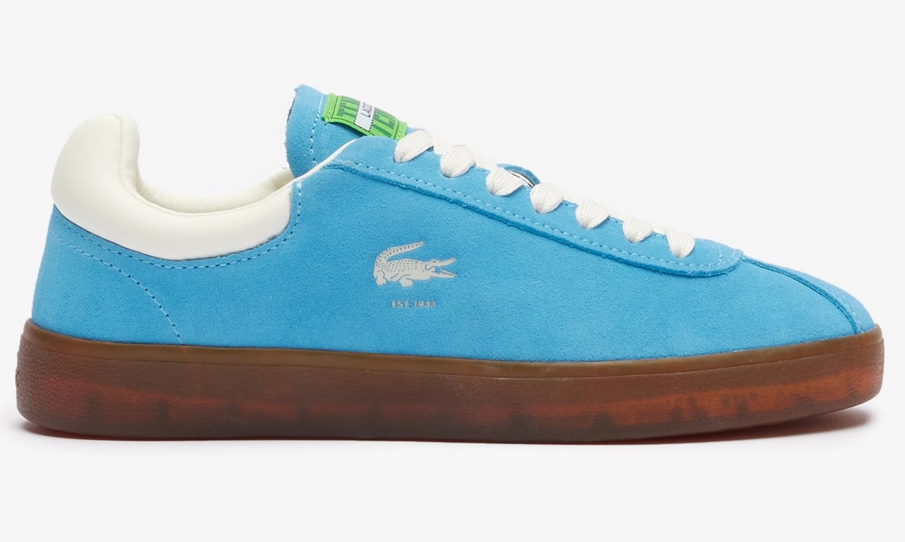 Sneakers BASESHOT Lacoste Bleu/Gum - Baskets Femme Lacoste