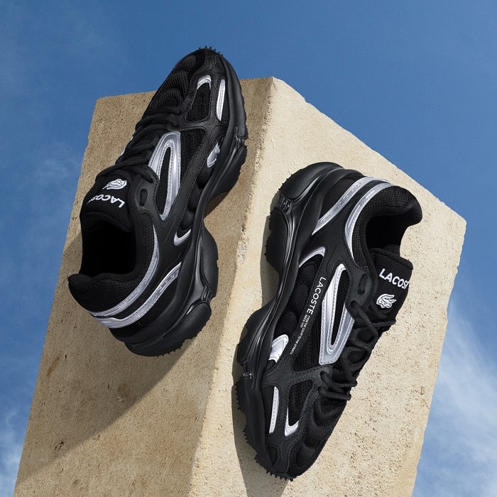 Sneakers L-Spin Deluxe Lacoste en cuir Blanc/Beige