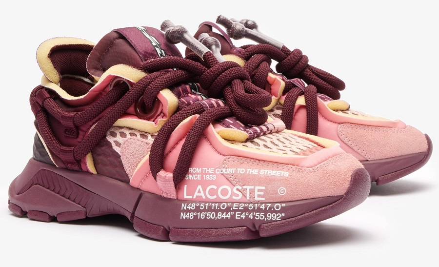 Sneakers L003 Active Runway Femme Lacoste Bordeaux/Rose