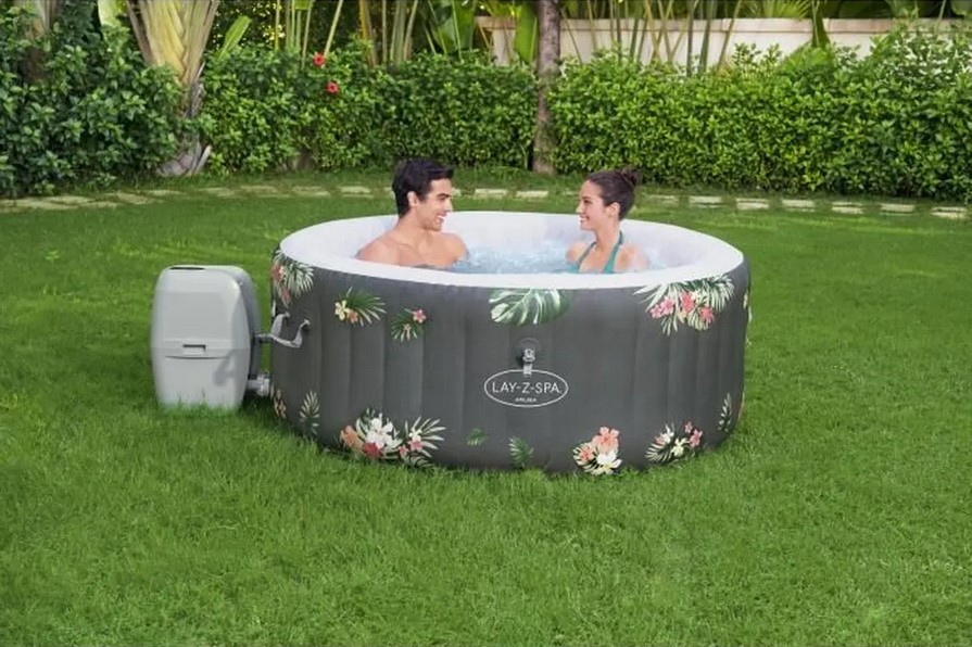 Spa gonflable BESTWAY Lay-Z-Spa ARUBA 2 à 3 places Rond pas cher : Offrez-vous un moment de détente à domicile