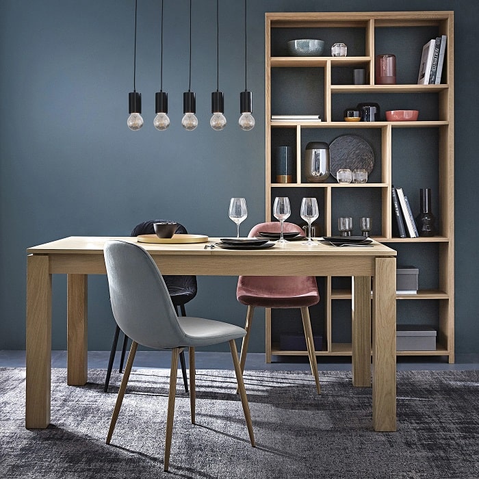 Table à manger carrée extensible DANUBE 4 à 8 personnes - Maisons du Monde