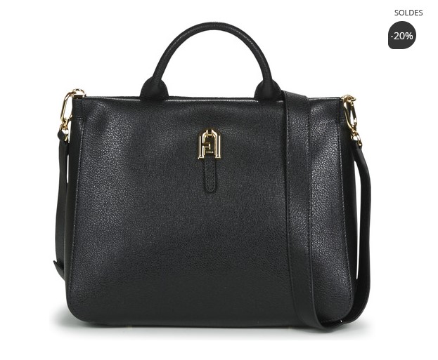 Soldes FURLA PALAZZO S TOTE Sac porté main Noir