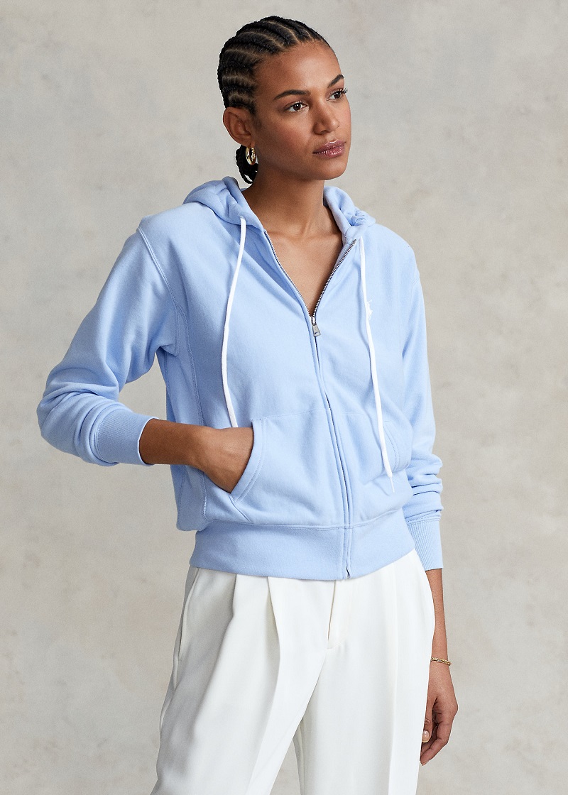 Polo Ralph Lauren Sweat zippé à capuche Bleu élite