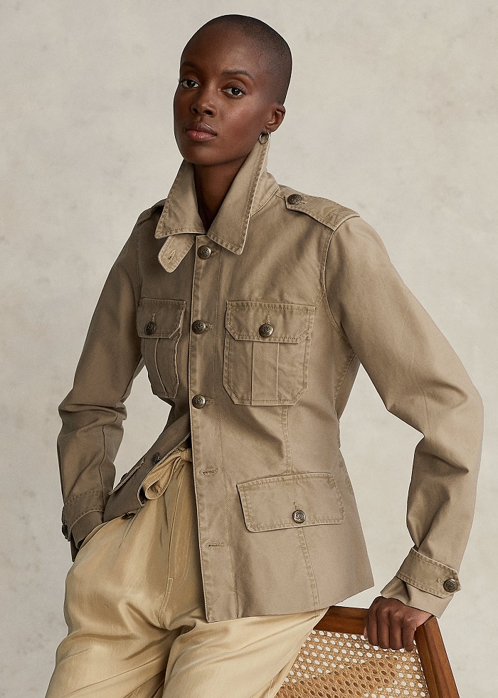 Polo Ralph Lauren Veste surplus en sergé de coton Sable filature