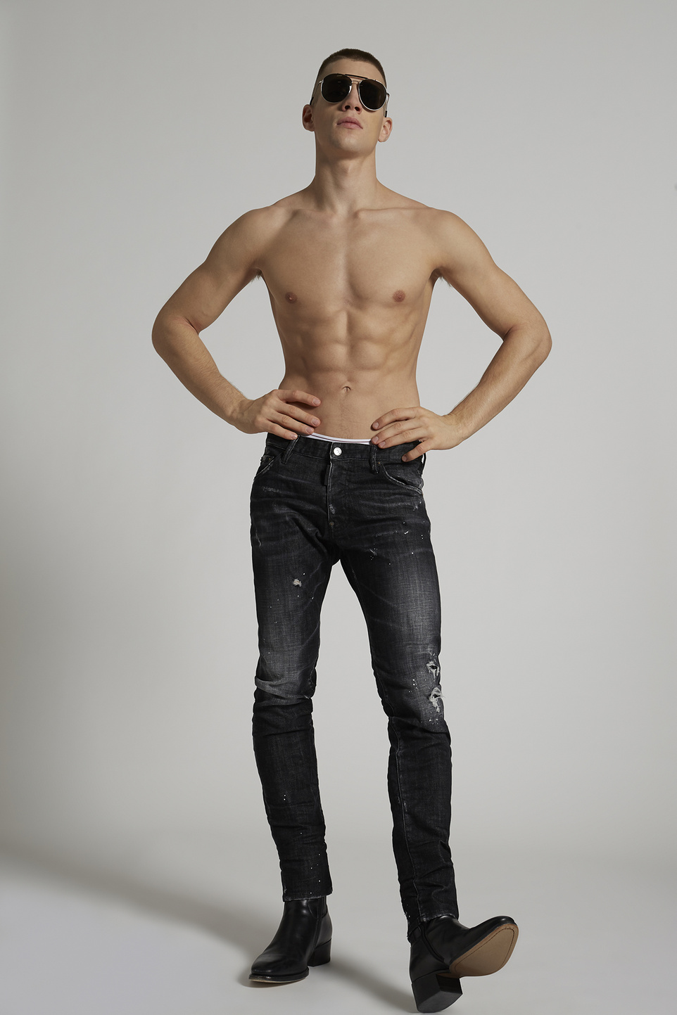 Dsquared2 Black Denim Cool Guy Jeans Noir Soldes Jeans Homme