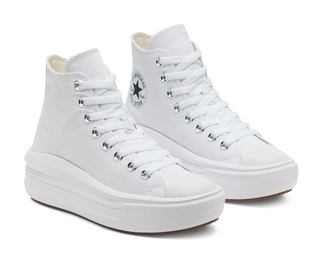 converse platform blanche haute