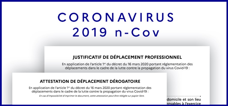 Coronavirus : Télécharger la Nouvelle Attestation de Circulation Dérogatoire