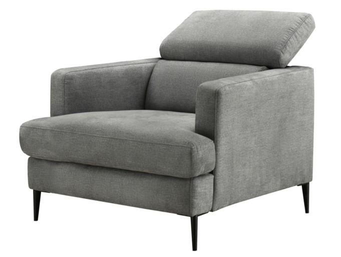 Fauteuil HASTING tissu gris