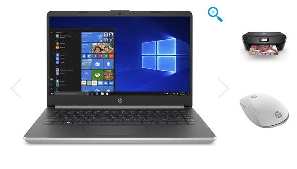 HP Notebook 14s-dq1004nf + Imprimante HP ENVY 6230 + souris HP Z5000
