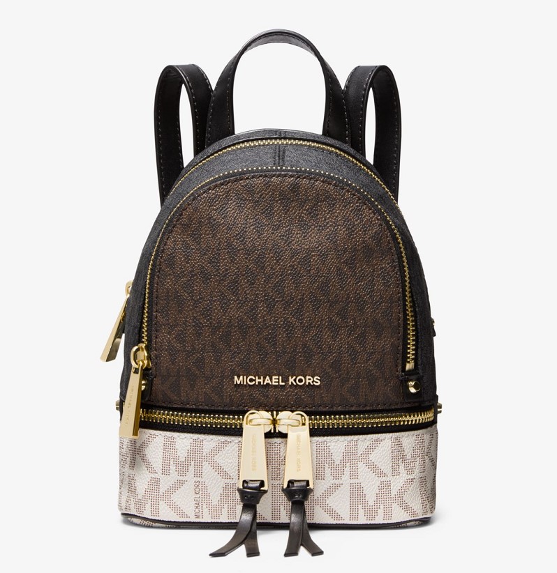 MICHAEL Michael Kors Mini sac à dos Rhea à couleurs contrastées avec logo