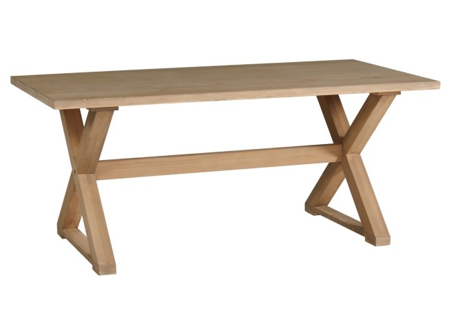 Table rectangulaire TESS pin blanchi