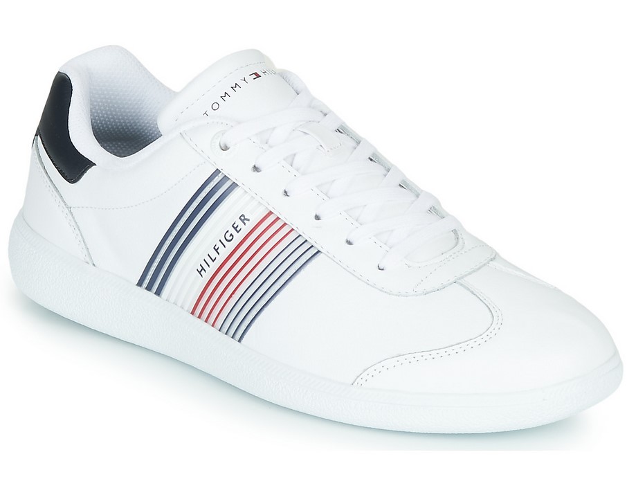 Tommy Hilfiger ESSENTIAL CORPORATE CUPSOLE Blanc / Bleu / Rouge