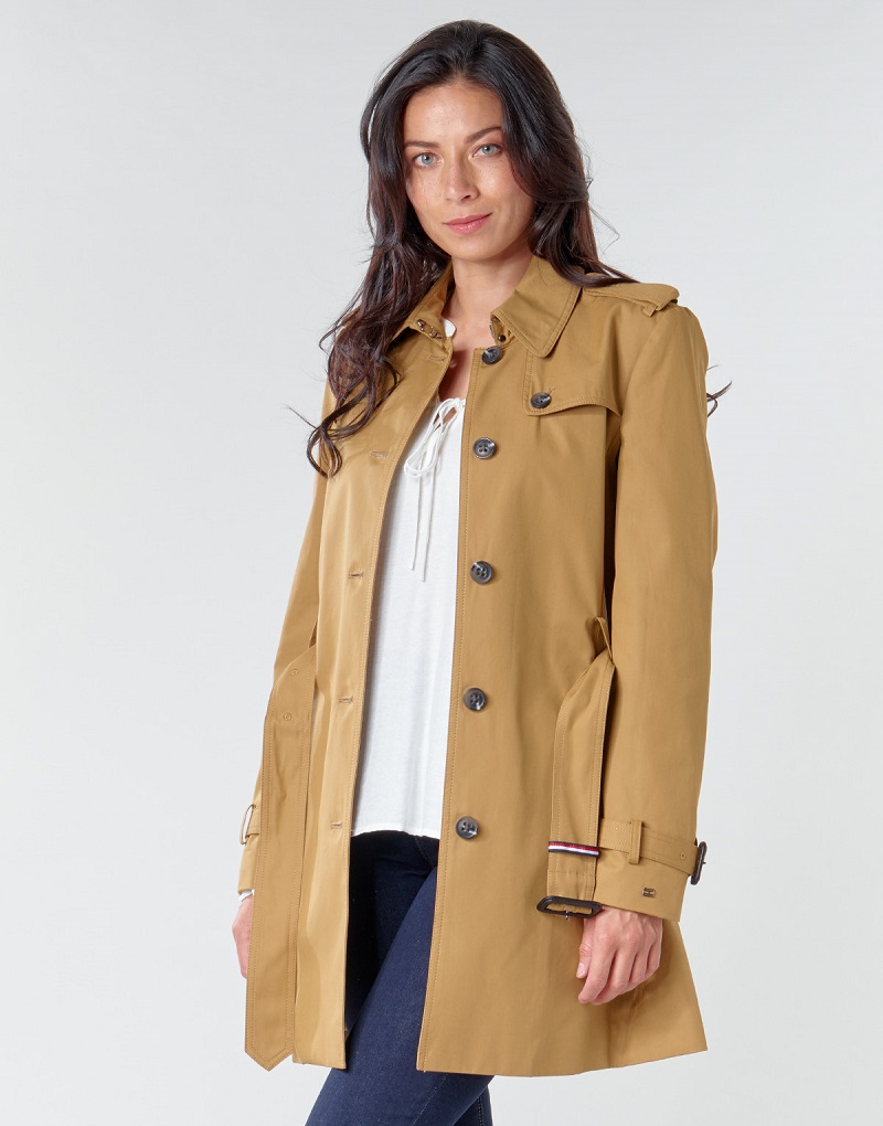 Tommy Hilfiger SINGLE BREASTED TRENCH Beige