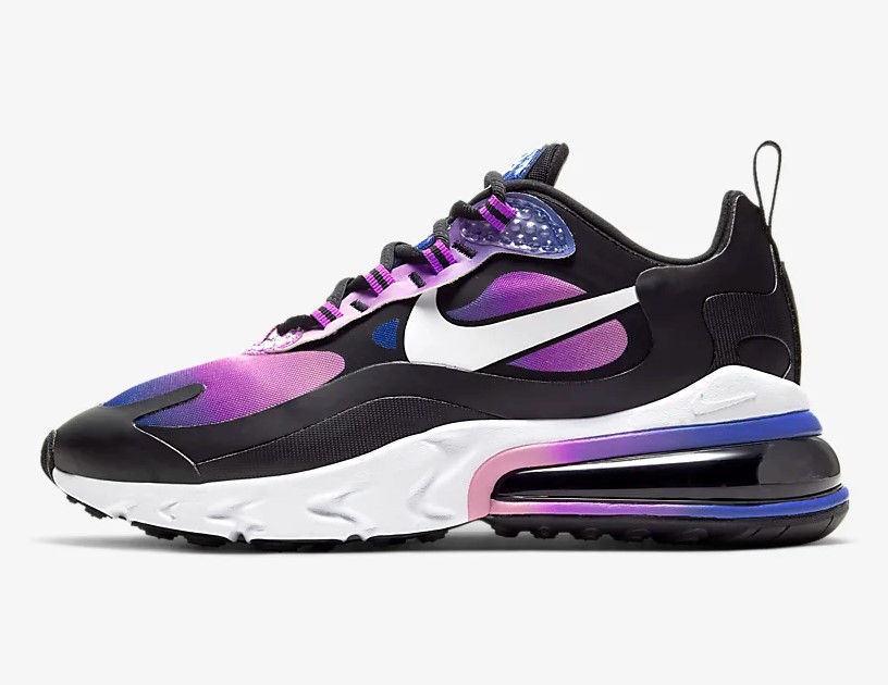 Nike Air Max 270 React SE Hyper bleu Flamant rose enchant Mauve