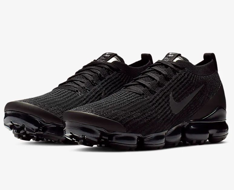 Nike Air VaporMax Flyknit 3 Noir/Blanc/Argent métallique/Anthracite pour Homme