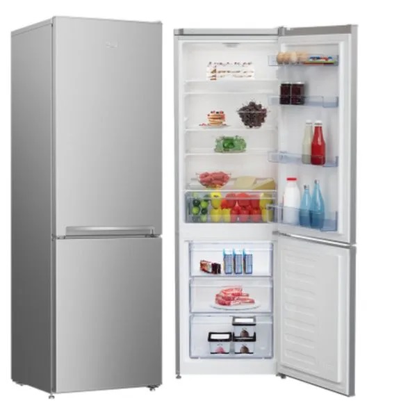 Refrigerateur congelateur en bas Beko BCNA275E2S NEOFROST METAL