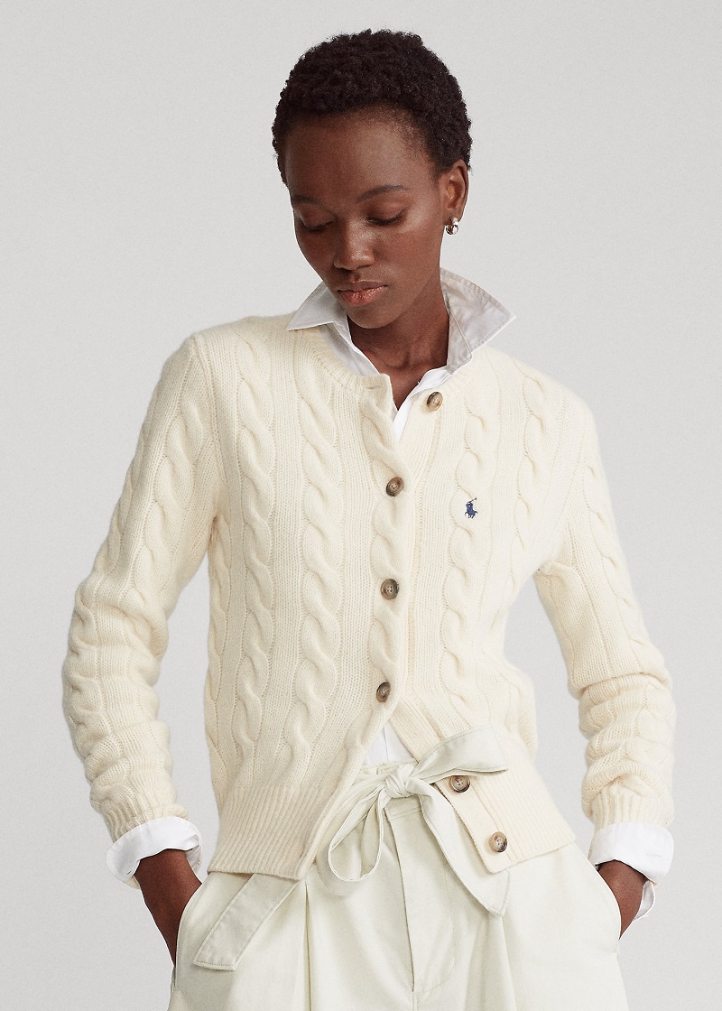 gilet zippé ralph lauren femme