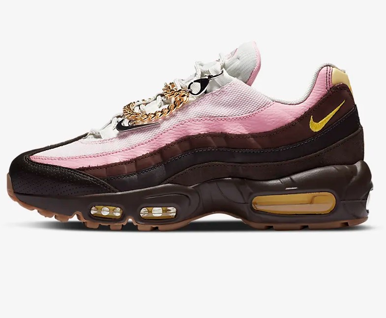 Nike Air Max 95 Marron velours/Hâle britannique clair/Marron baroque/Jaune franc