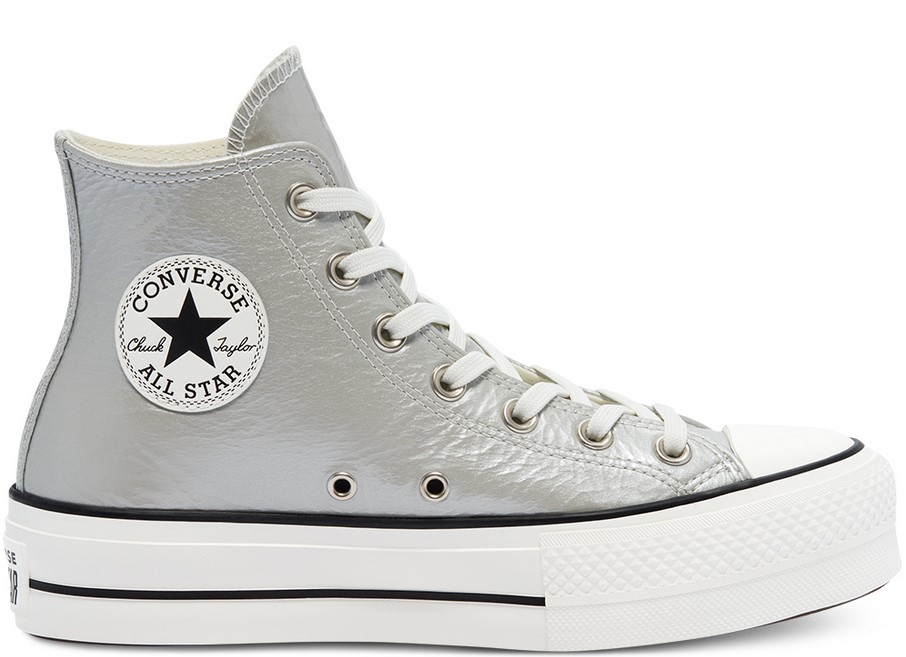 silver platform converse