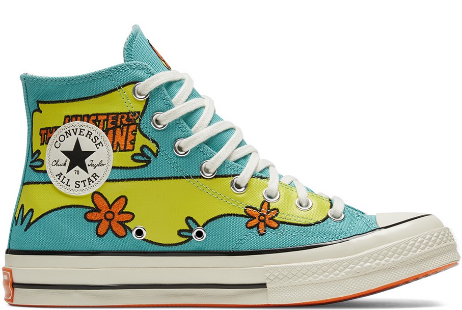 Converse x Scooby-Doo Chuck 70 à tige montante unisexe pool blue/sulfur spring/egret