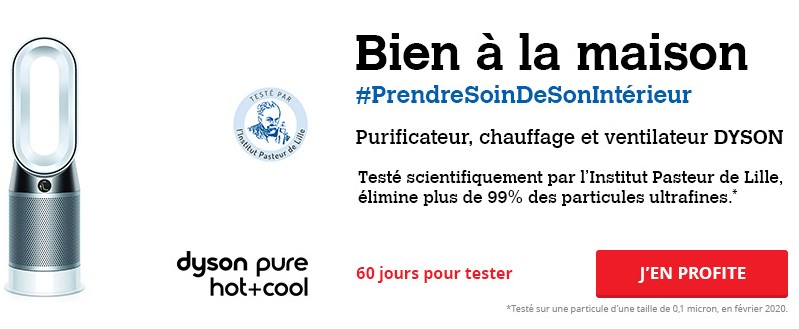 Purificateur Dyson HP04 PURE HOT + COOL PURIFICATEUR VENTILATEUR CHAUFFAGE CONNECTÉ