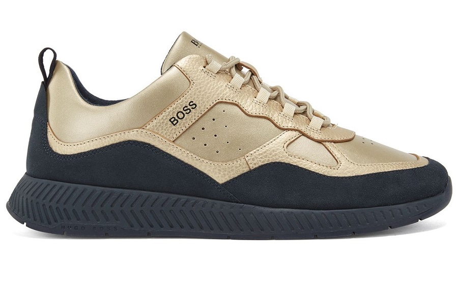 HUGO BOSS Titanium Runn ltmt Baskets cuir mélangé