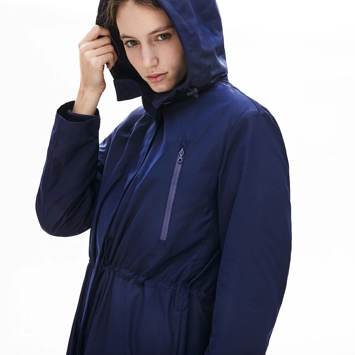 Parka 4 en 1 déperlante Lacoste avec veste réversible - Parka Femme Lacoste  - Iziva.com