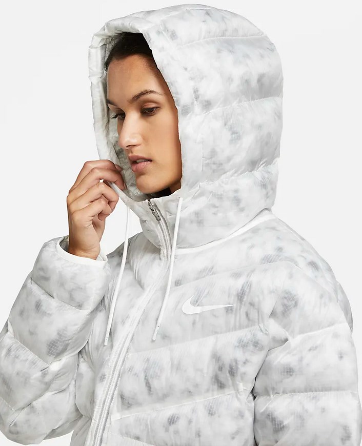 Nike Sportswear Parka Marble EcoDown Blanc sommet/Blanc pour Femme