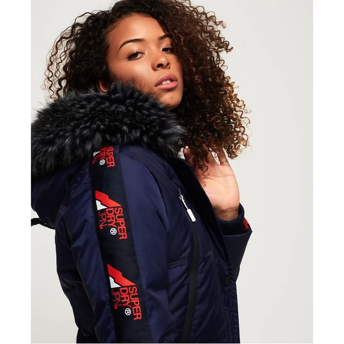 Parka en duvet Canadian Mountain Superdry Bleu Marine