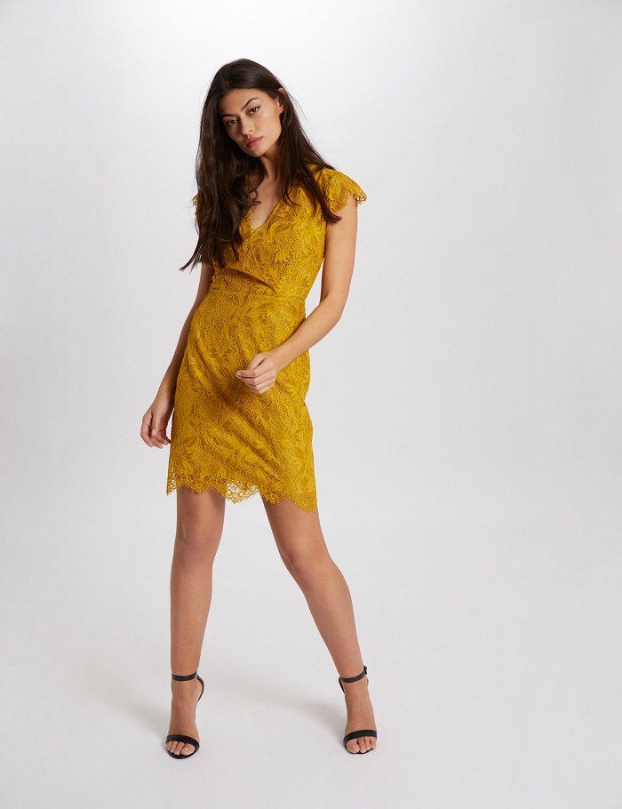 Robe jaune morgan clearance