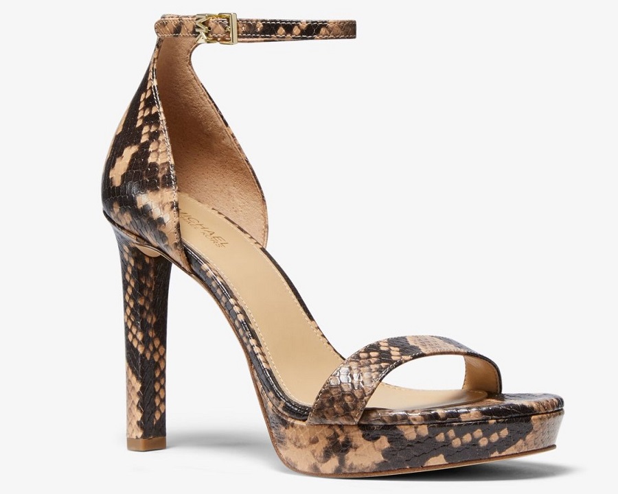 MICHAEL Michael Kors Sandales Margot En Cuir Effet Python En Relief 