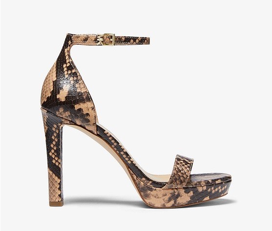 MICHAEL Michael Kors Sandales Margot En Cuir Effet Python En Relief 