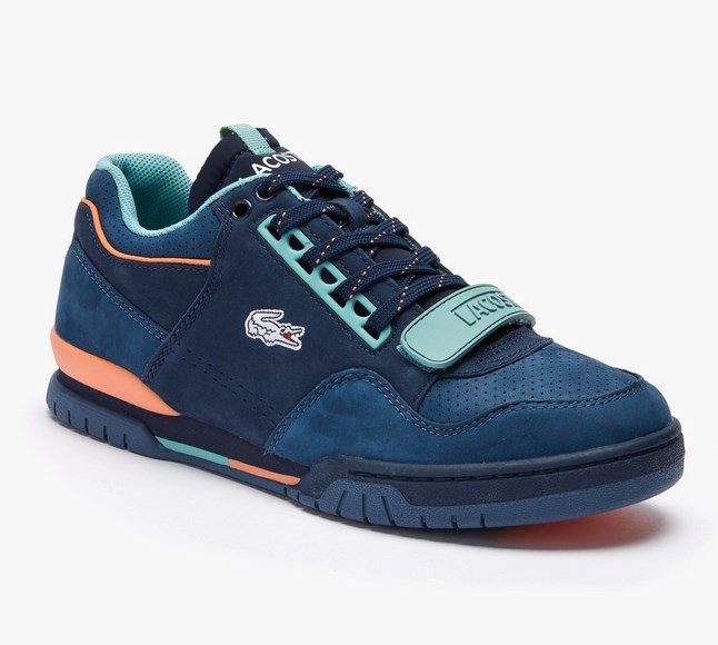 Sneakers Missouri Lacoste en cuir DK BLU/ORG