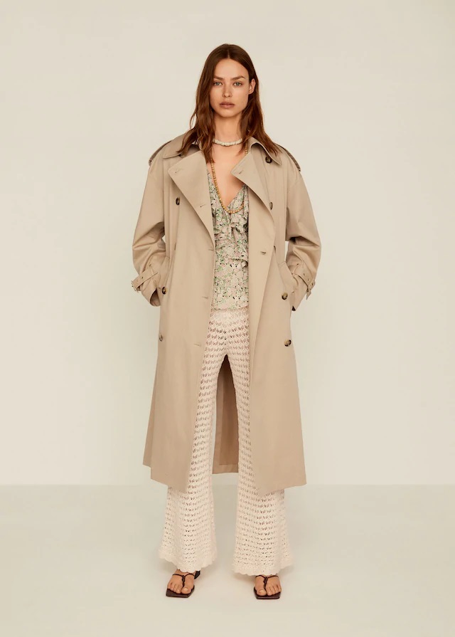 MANGO LISM Trench double boutonnage