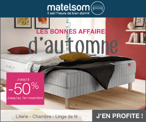 Literie Matelsom - Les Bonnes affaires Matelsom jusqu'à - 40% 