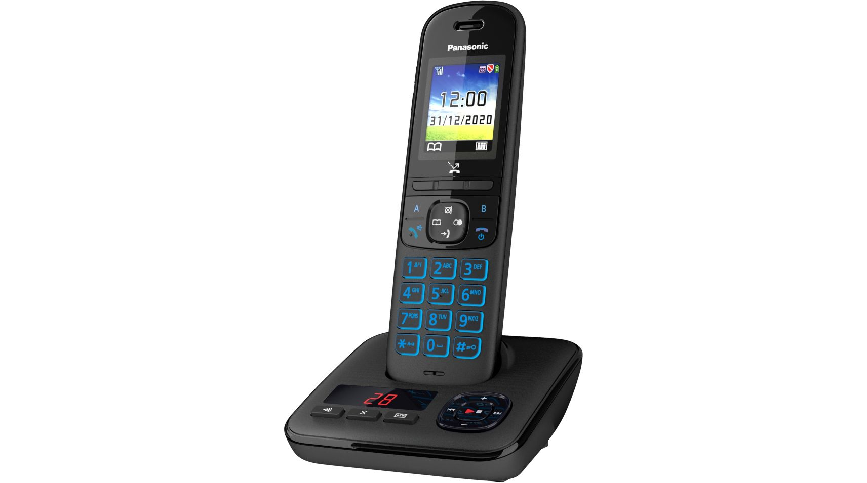 Le téléphone fixe Panasonic KX-TGH720 utilise un code pour bloquer le démarchage téléphonique