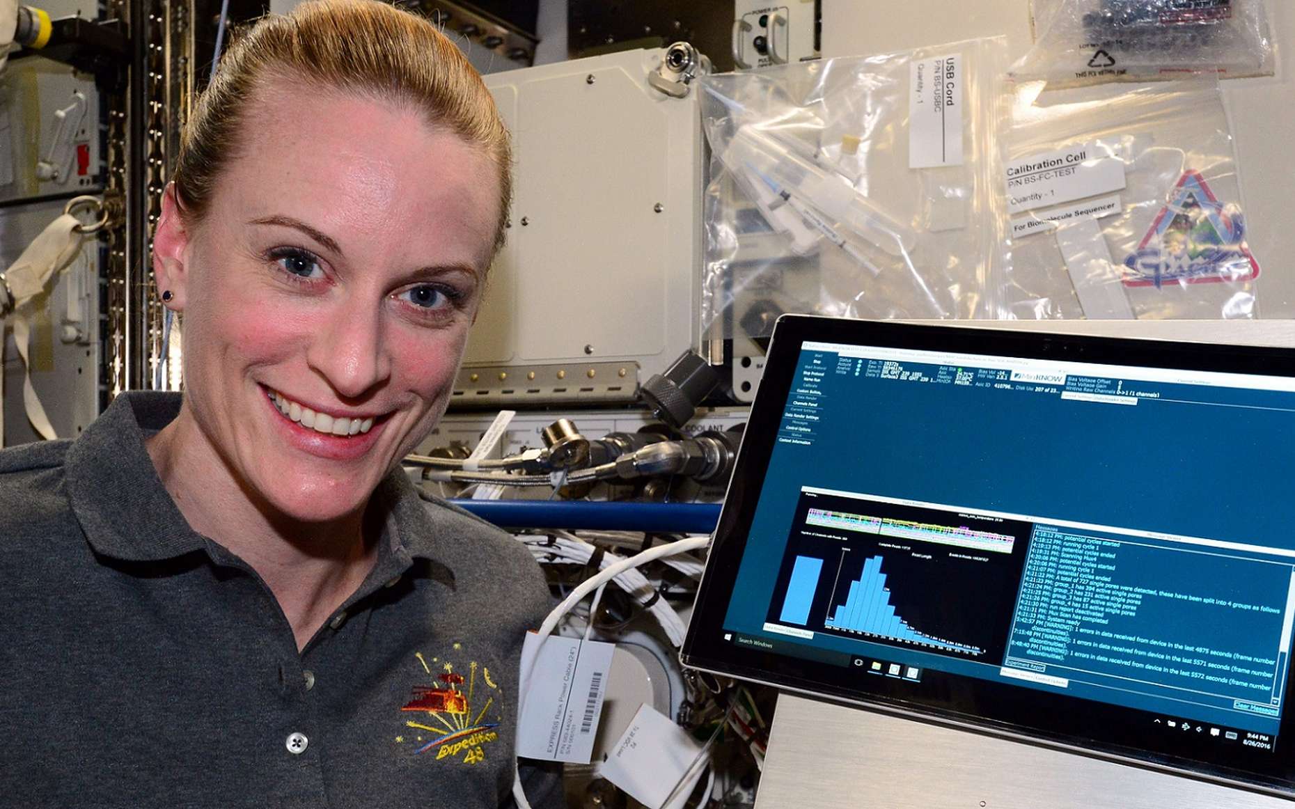 Premier séquençage de l'ADN dans l'espace à bord de l'ISS